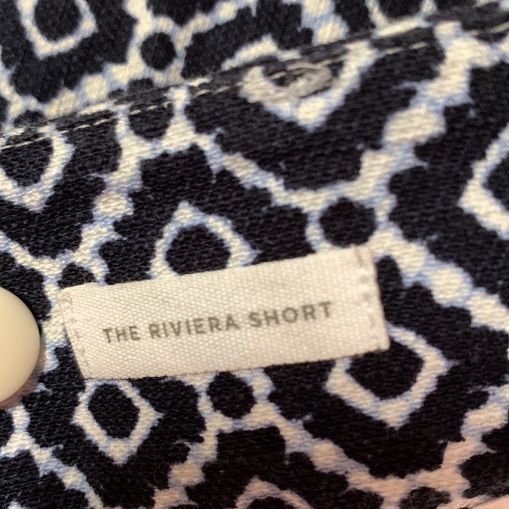 Loft riviera short blue & white pattern size 14 - Picture 4 of 7